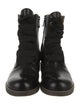 Chloé Leather Combat Boots