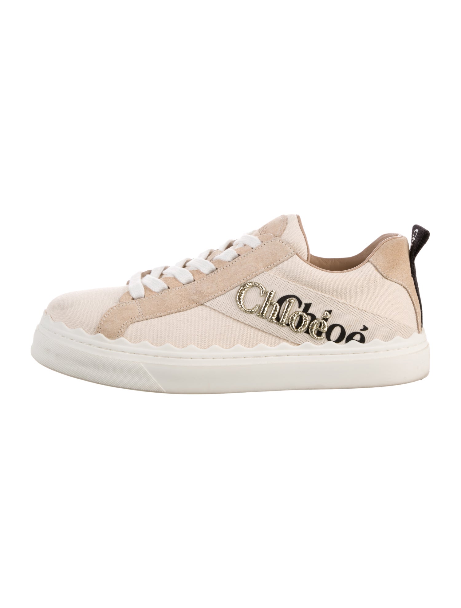 Chloé Canvas Graphic Print Sneakers