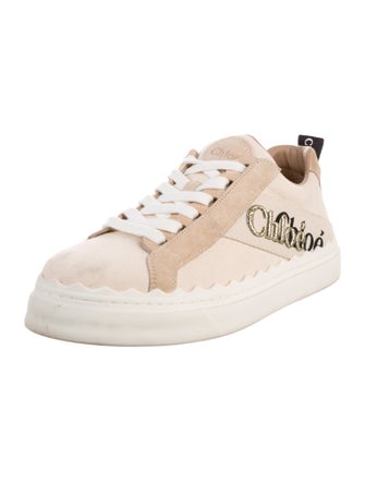 Chloé Canvas Graphic Print Sneakers