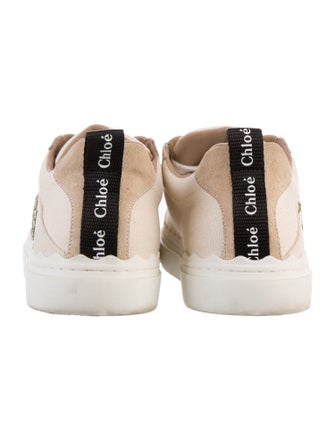 Chloé Canvas Graphic Print Sneakers
