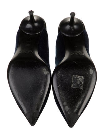 Chloé Suede Scalloped Accent Pumps