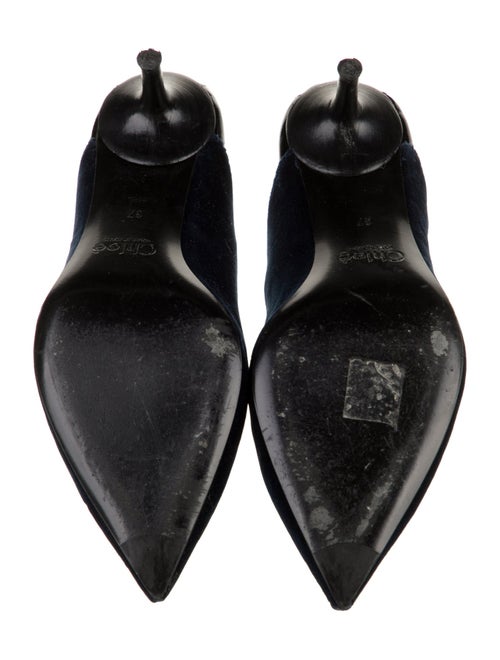 Chloé Suede Scalloped Accent Pumps