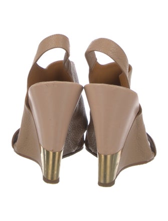 Chloé Leather Slingback Flats