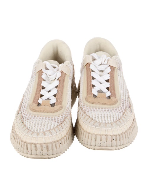Chloé Colorblock Pattern Mesh Accents Sneakers
