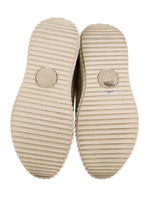 Chloé Colorblock Pattern Mesh Accents Sneakers