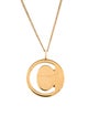 Chloé Initial 'C' Pendant Necklace