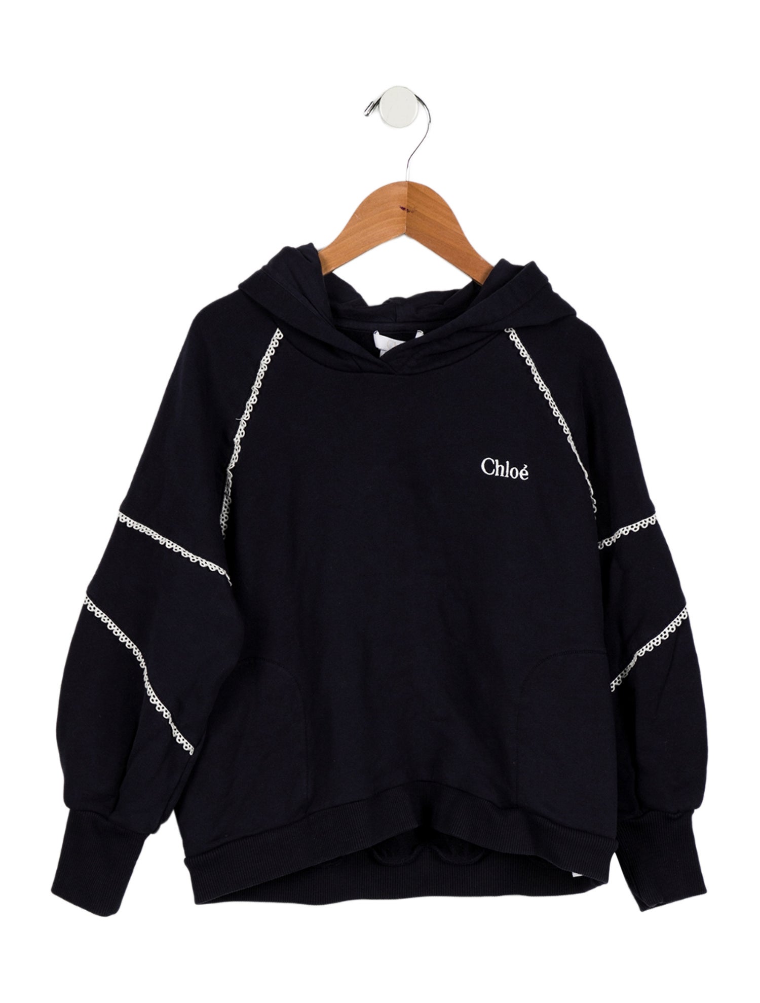 Chloé Girls' Solid Hooded Sweatshirt