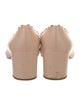 Chloé Leather Scalloped Accent Pumps