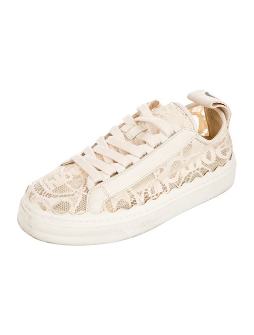 Chloé Lace Lace Pattern Sneakers