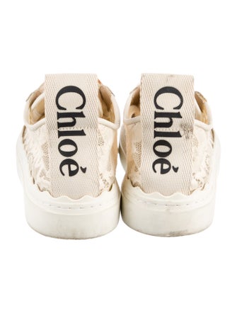 Chloé Lace Lace Pattern Sneakers