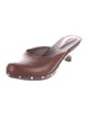 Chloé Leather Studded Accents Mules