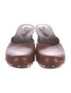 Chloé Leather Studded Accents Mules