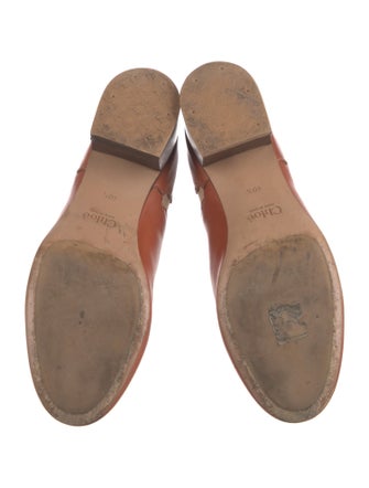 Chloé Leather Scalloped Accent Chelsea Boots