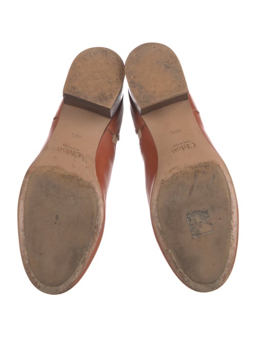 Chloé Leather Scalloped Accent Chelsea Boots