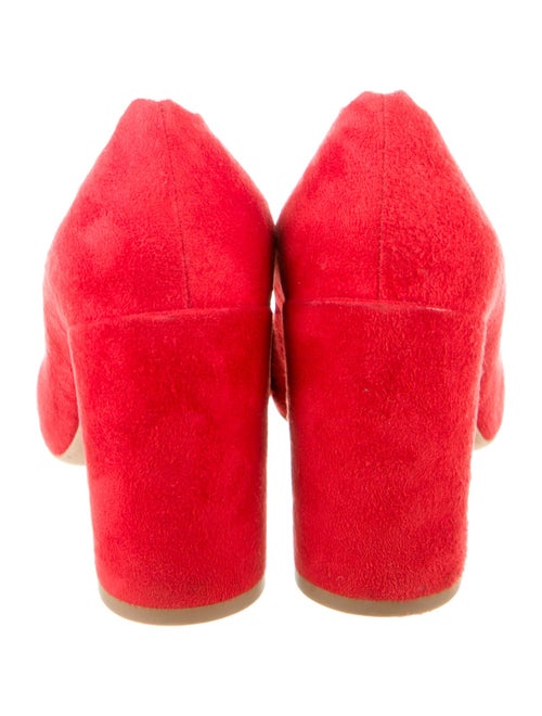 Chloé Suede Scalloped Accent Pumps