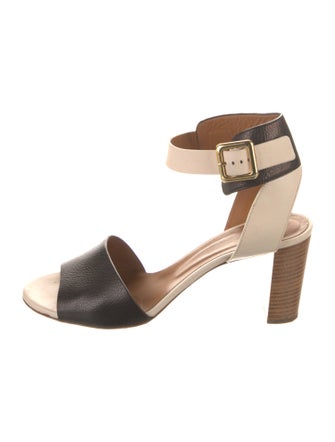 Chloé Leather Colorblock Pattern Sandals