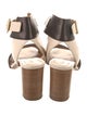 Chloé Leather Colorblock Pattern Sandals