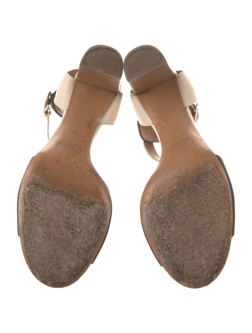 Chloé Leather Colorblock Pattern Sandals