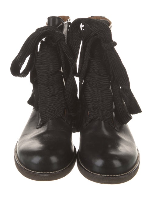 Chloé Leather Combat Boots