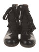 Chloé Leather Combat Boots