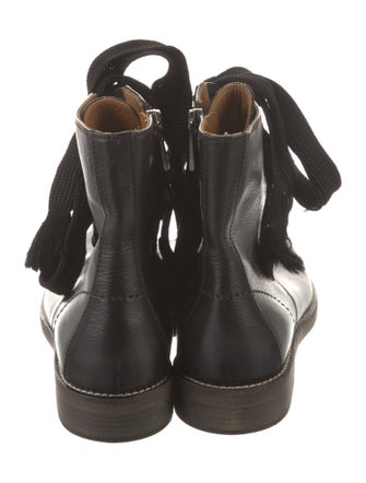 Chloé Leather Combat Boots