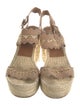 Chloé Suede Studded Accents Espadrilles