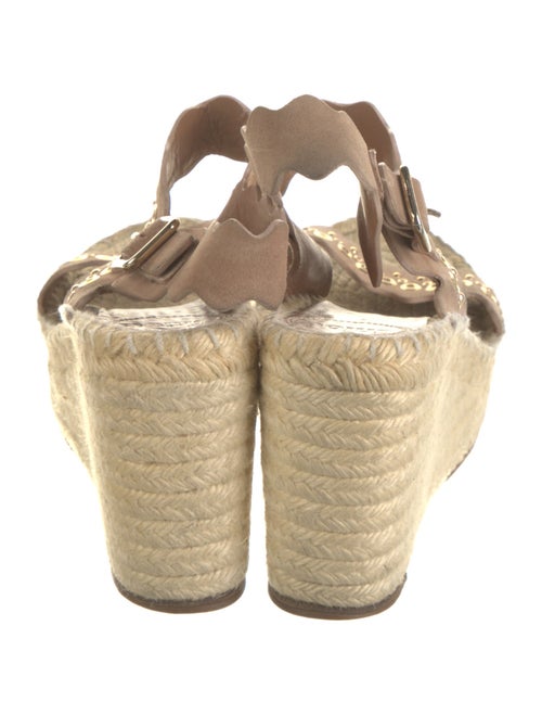 Chloé Suede Studded Accents Espadrilles