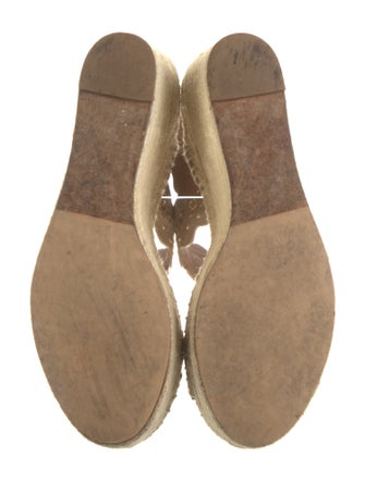 Chloé Suede Studded Accents Espadrilles