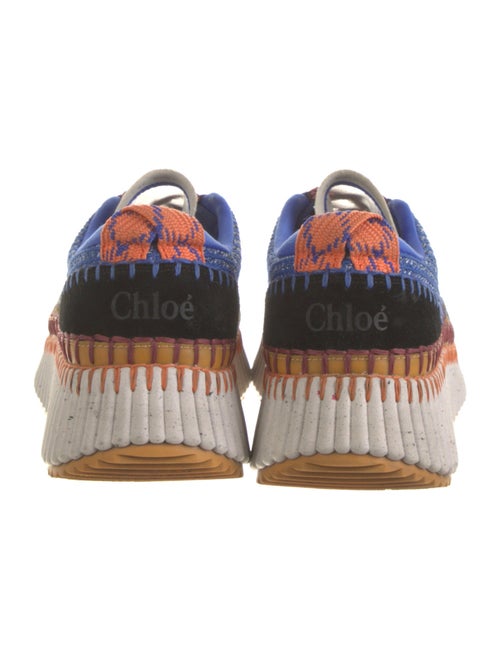 Chloé Mesh Colorblock Pattern Sneakers