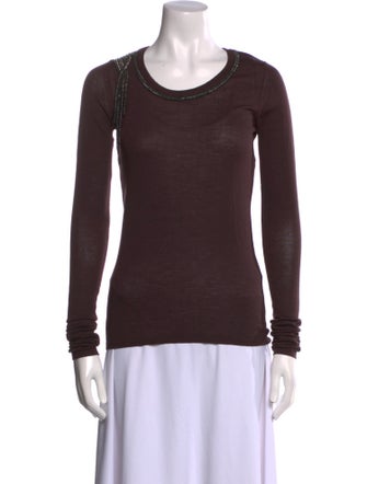 Chloé Merino Wool Scoop Neck T-Shirt