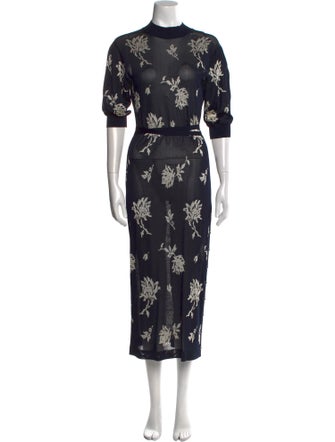 Chloé Floral Print Long Dress