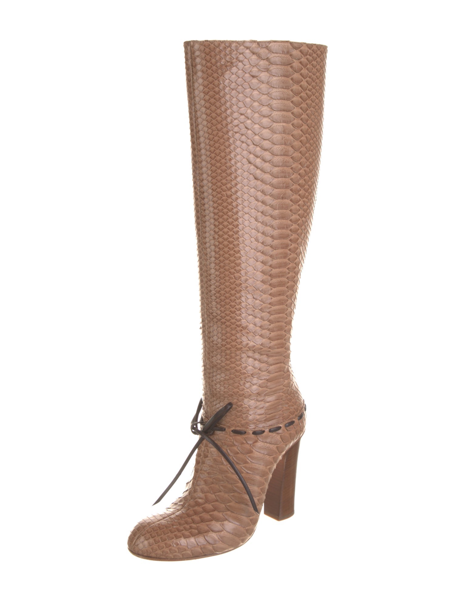 Chloé Python Animal Print Boots