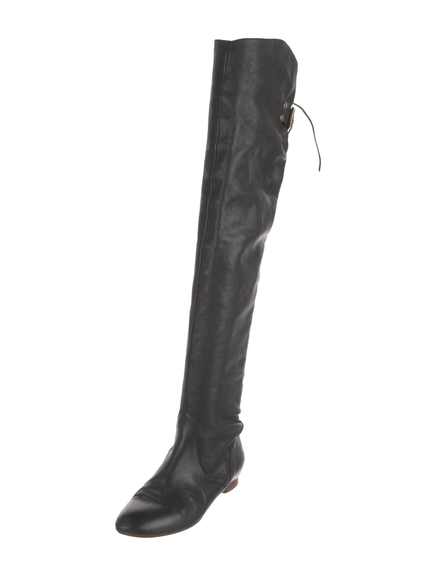 Chloé Leather Lace-Up Boots