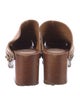 Chloé Leather Cutout Accent Mules