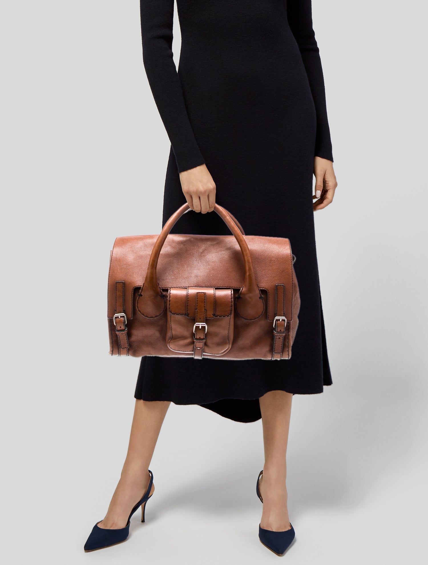 Chloé Leather Top Handle Bag