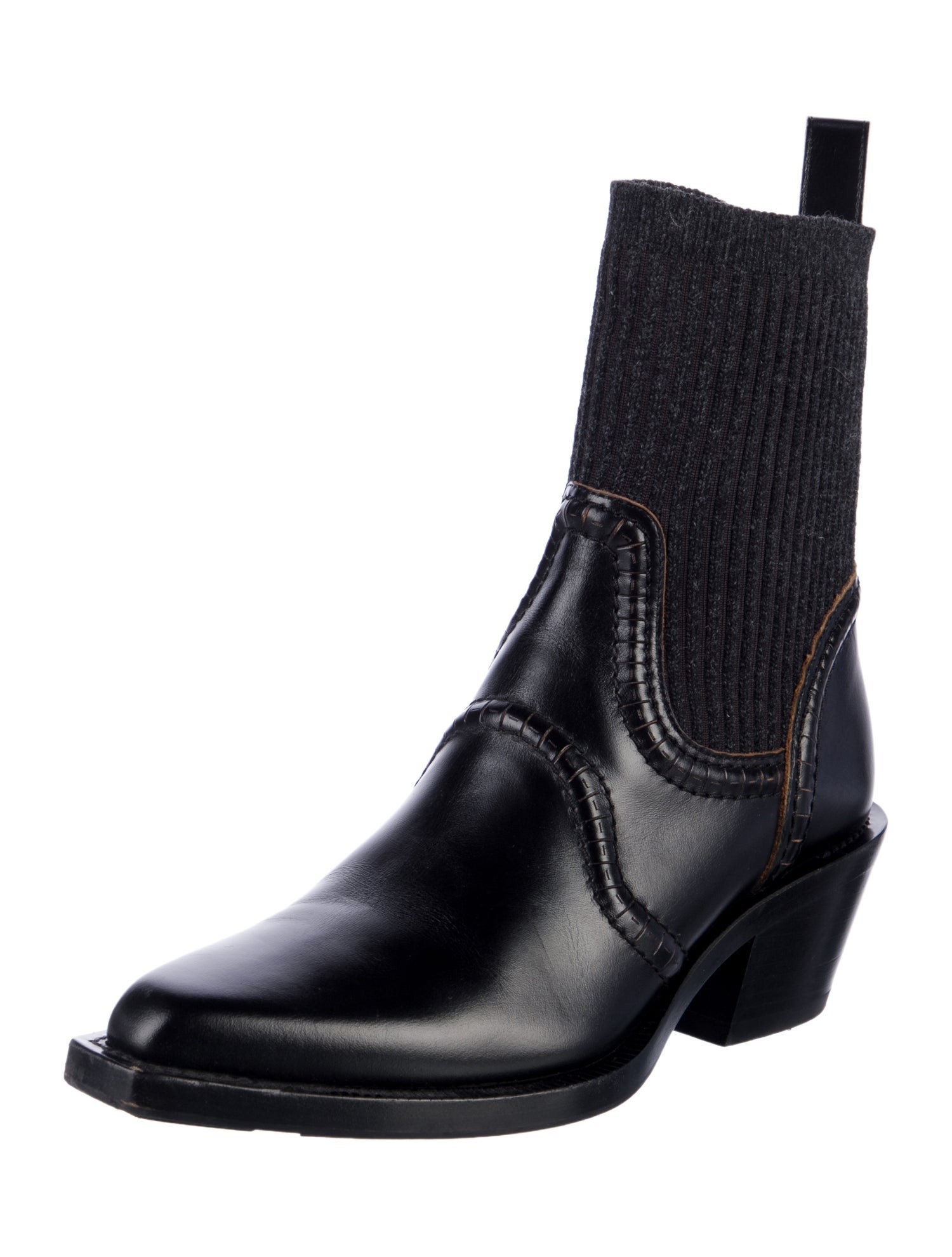 Chloé Leather Western Boots