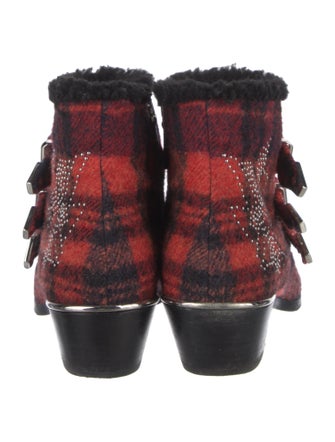 Chloé Tweed Printed Boots