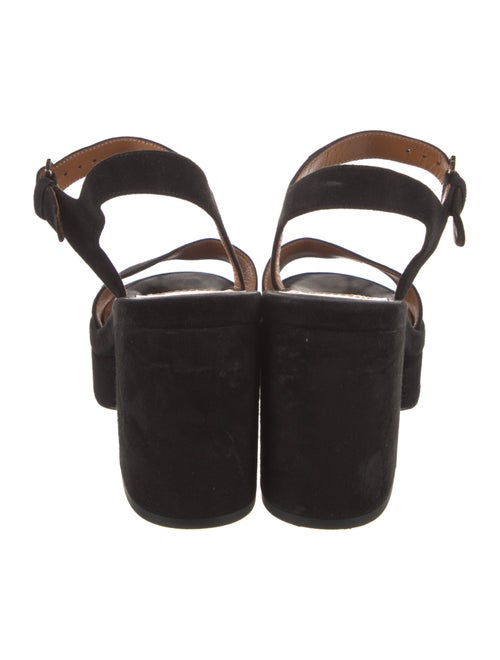 Chloé Suede Cutout Accent Sandals