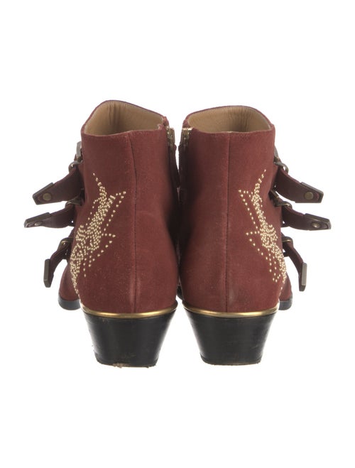 Chloé Suede Studded Accents Boots
