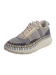 Chloé Patterned Whipstitch Trim Sneakers