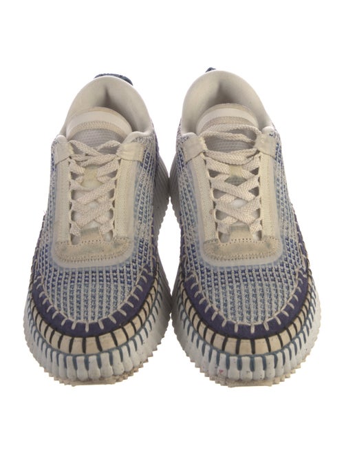 Chloé Patterned Whipstitch Trim Sneakers