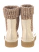 Chloé Leather Colorblock Pattern Sock Boots