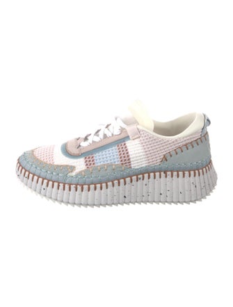 Chloé Plaid Print Sneakers