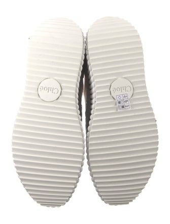 Chloé Plaid Print Sneakers