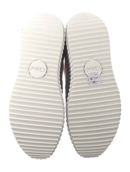 Chloé Plaid Print Sneakers