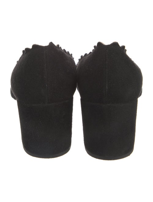 Chloé Suede Scalloped Accent Pumps