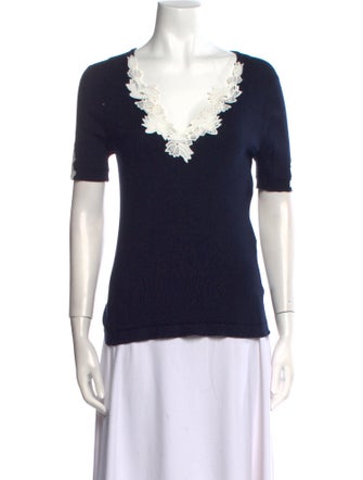 Chloé V-Neck Short Sleeve T-Shirt