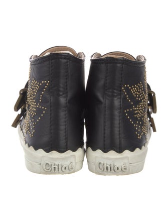 Chloé Leather Patterned Sneakers