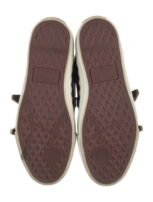 Chloé Leather Patterned Sneakers