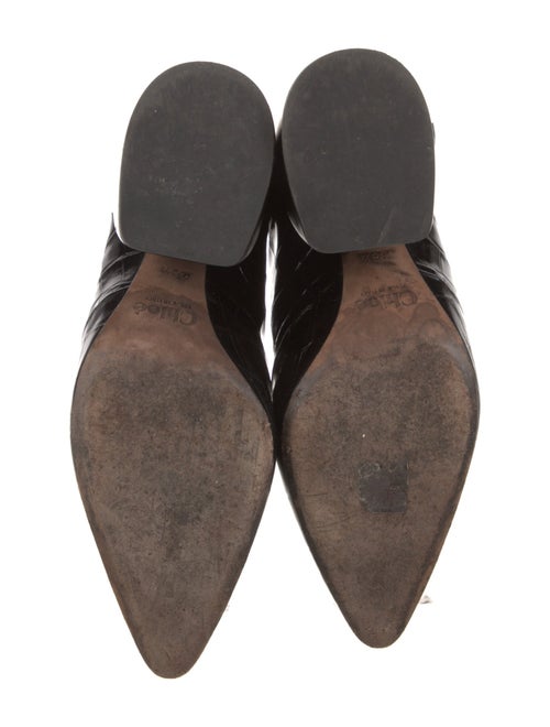 Chloé Embossed Leather Slingback Pumps